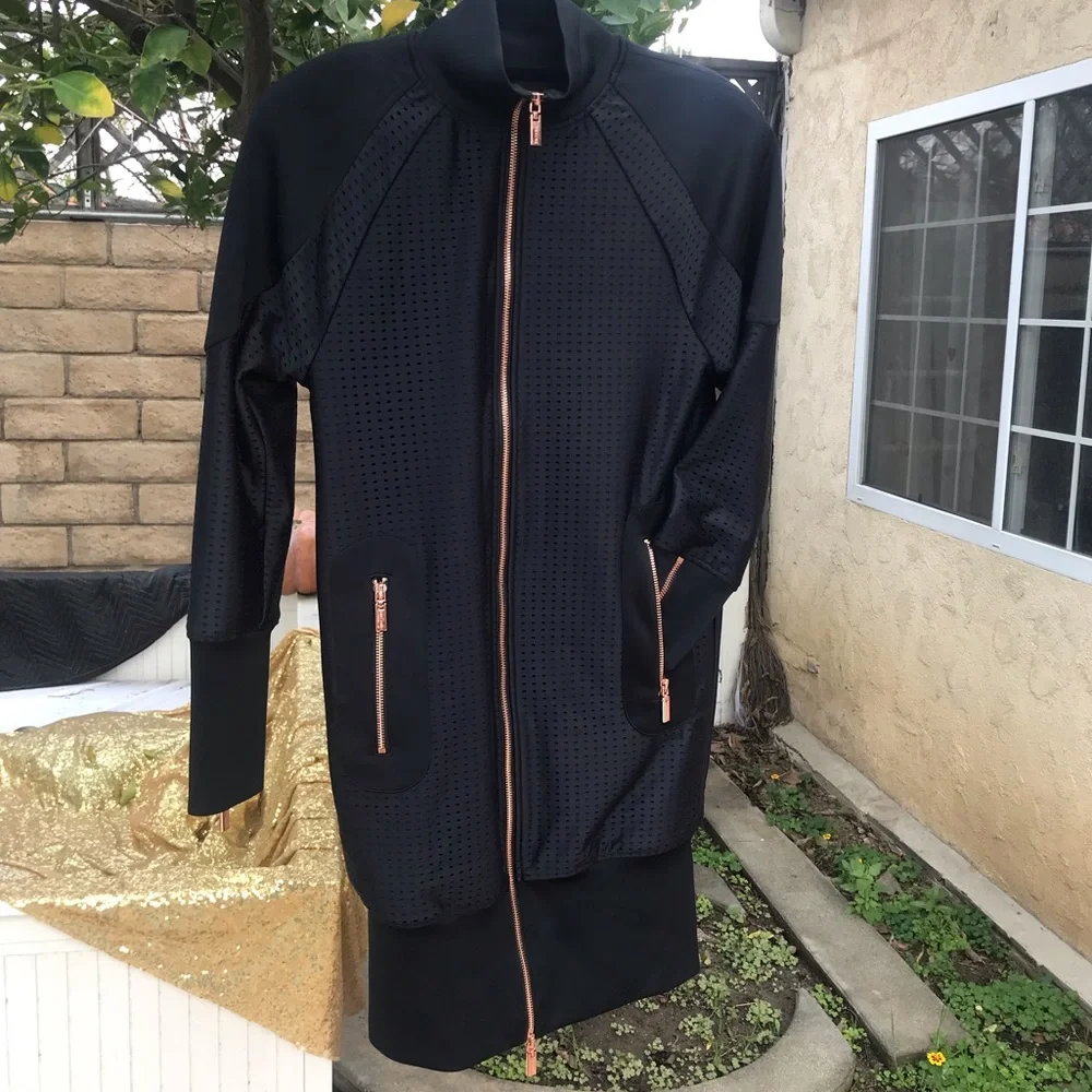 RARE Lime&Vine scuba long line jacket XS - Picture 2 of 8